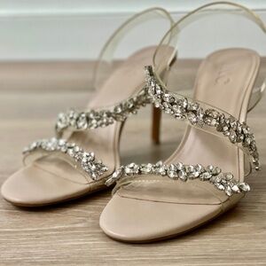 i .n .c Womens Embellished Slip On Heels, Size 8